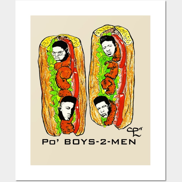 Po Boys 2 Men Wall Art by Insane Clam Pasta